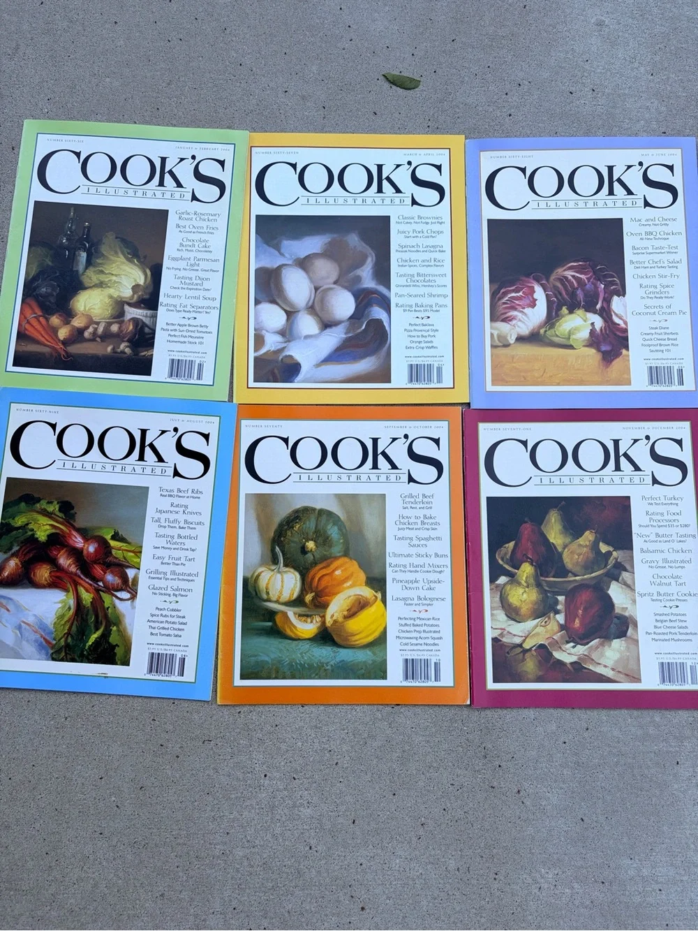 Cook’s Illustrated complete 2004 collection- 6 issues